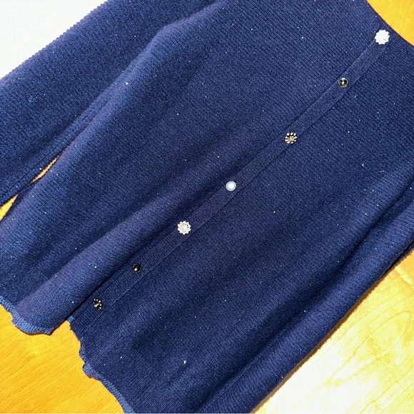 Oltre Cashmere Blend Sweater with Sequins - Picture 5 of 11